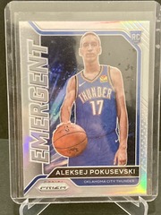2020-21 Panini Prizm Emergent Prizm Silver #12 Aleksej Pokusevski